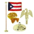 thumbnail image 1 of Indoor Puerto Rico State Flag Kit - 8ft Pole - Metal Eagle, 1 of 4