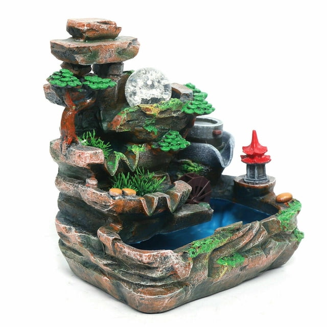 Indoor Rockery Fountain Goldfish Waterfall Feng Shui Water Sound