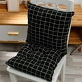 thumbnail image 1 of Indoor Rocking Chair Cushion for Rocking Chairs, Back Cushion with Ties, Outdoor Garden Patio Seat Cushion, For Living Room, Bedroom, Black, 1 of 5