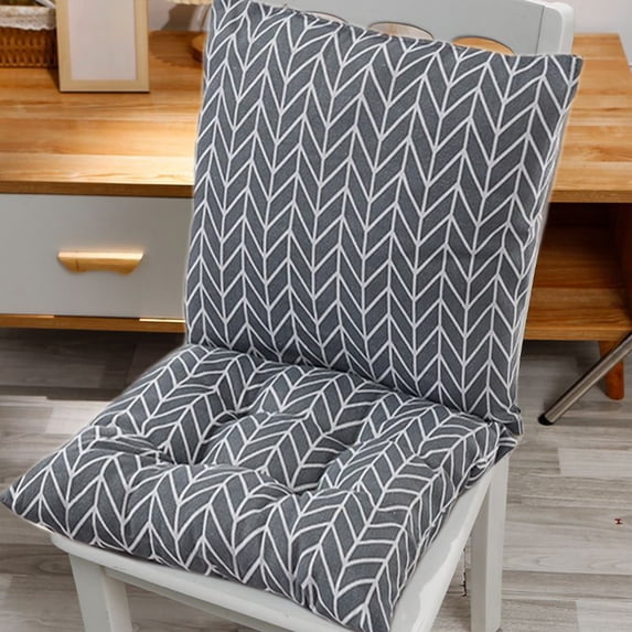 Indoor Rocking Chair Cushion for Rocking Chairs, Back Cushion with Ties, Outdoor Garden Patio Seat Cushion, For Living Room, Bedroom, Gray