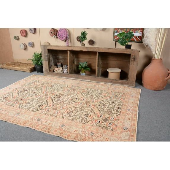 Indoor Rug, Floor Rug, 4.9x7.1 ft Area Rug, Turkish Rug, Vintage Rug, Cool Rug