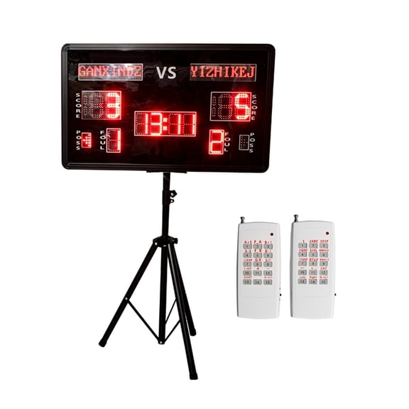 Indoor Score Keeper, Electronic Scoreboard For 1M Big Digital With Remote Control Portable Led Scoreboards Basketball
