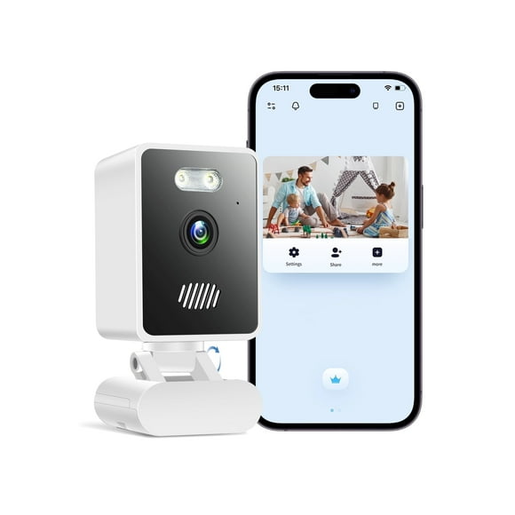Indoor Security Camera 1080P Home Smart Camera with Wireless 2.4GHz WiFi Monitor for Baby/Nanny/Pet/Dog
