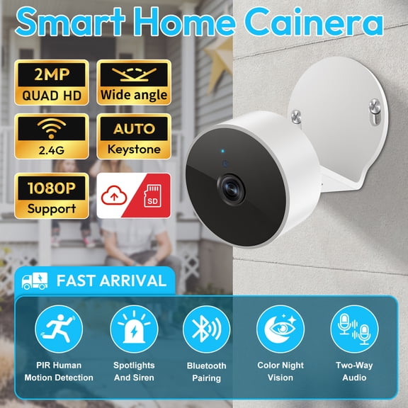 Indoor Security Camera, 1080P Translation Camera for Baby Monitor, Wifi Home Security Pet Camera for Dogs Or Cats, with Motion Detection And Tracking, Night Vision, Voice Call, Two-Way Audio