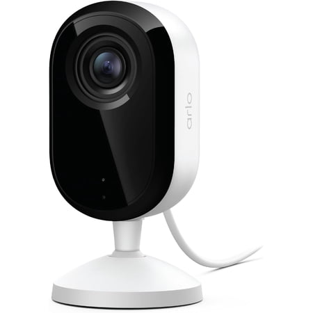 Indoor Security Camera 2K (3rd Gen, 2025 Release) - Wired Plug-in Power, Person Recognition, Animal Detection, 1-Month Trial of Secure Plan, Automated Privacy Shield, 2 Cam, White