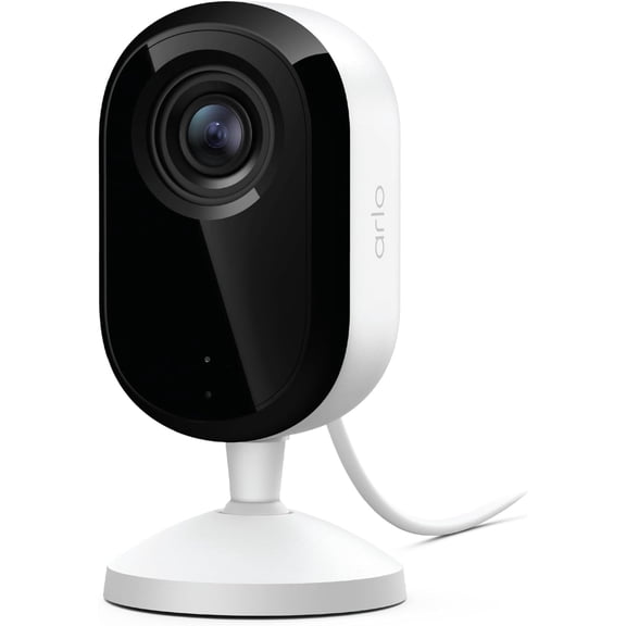 Indoor Security Camera 2K (3rd Gen, 2025 Release) - Wired Plug-in Power, Person Recognition, Animal Detection, 1-Month Trial of Secure Plan, Automated Privacy Shield, 2 Cam, White
