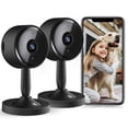 thumbnail image 1 of Indoor Security Camera, Wireless WiFi Surveillance , Night Vision, 2-Way Audio, Pet/Office/Baby Monitor, 2 Pack (Only Support 2.4Ghz Wi-Fi), 1 of 11