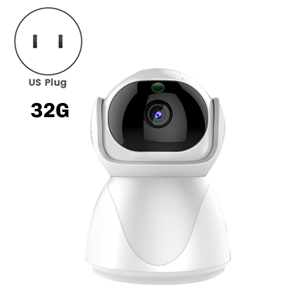 Indoor Security Camera for Home Baby Monitor Dog-Cat-Pet Cameras Surveillance Cameras with Night Vision 32G US Plug