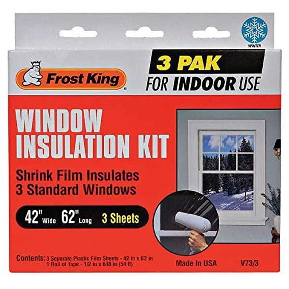Indoor Shrink and Seal Window Kit 42" x 62"