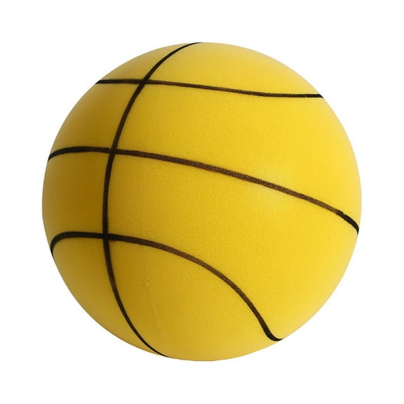 Indoor Silent Basketball High Rebound Low Noise Kids Dribbling Training Uncoated High Density Foam Toddlers Practice Sports Bouncy Ball