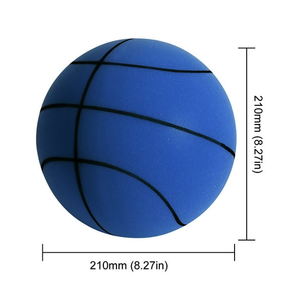 Indoor Silent Basketball Mute Dribbling Basketball Lightweight High-Resilience Bouncing Basketball with Hoops 8cm/21cm/24cm