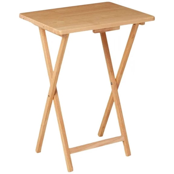 Indoor Single Folding TV Tray Table Natural.