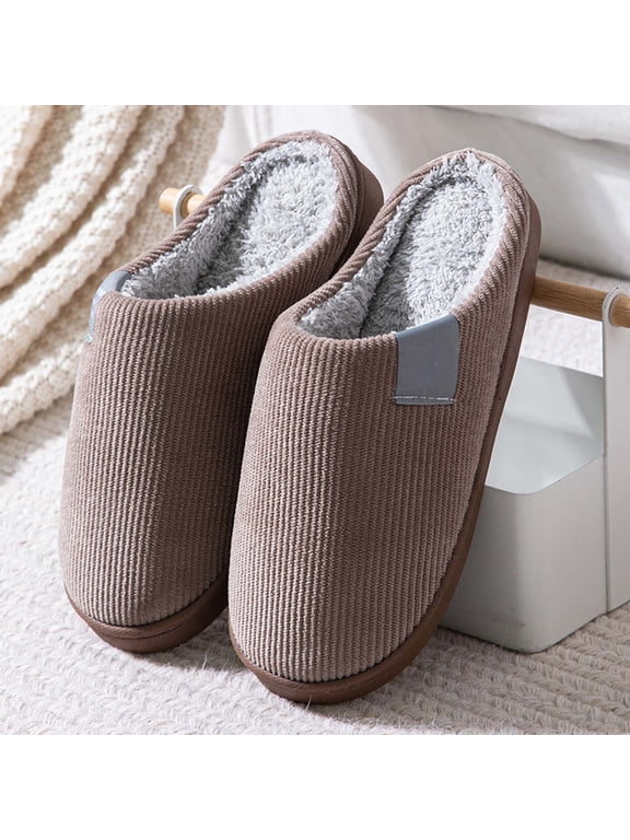 Indoor Slippers House Shoes Non Slip, Warm Comfortable Lightweight Slip On Home Shoes, for Women Men Indoor Outdoor