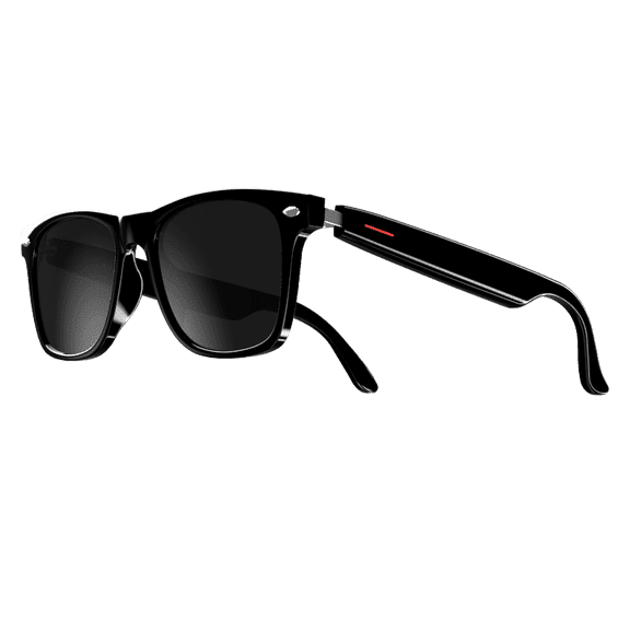 Outdoor AI Smart Bluetooth glasses, Blind-Touch Answering & Safe Navigation Broadcast, 5-Hour Music Playtime & IP54 Sweatproof, Lightweight PC Frame with Anti-Glare Lenses