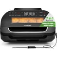 thumbnail image 1 of Indoor Smokeless Grill - Smart Grill & Air Fryer with 7 Cooking Functions - 6L Capacity - Includes Smart Thermometer - Precise Temperature Control - Non - Stick Removable Grill Plates, 1 of 9