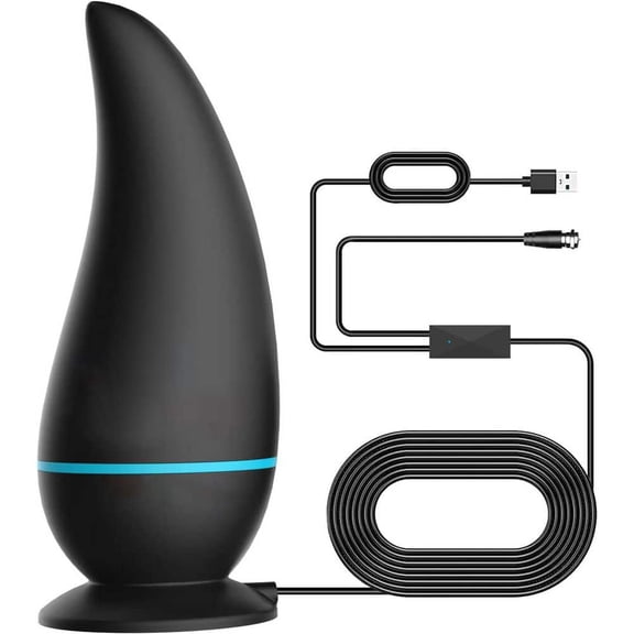 Indoor TV Antenna with 880 Plus Miles Range 360 Reception Amplified Digital for Smart and Older TVs w/ 4K 8K 1080p