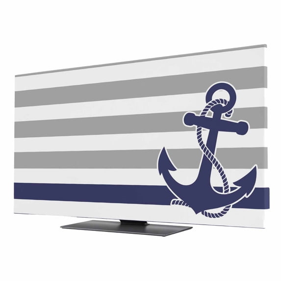 Indoor TV Cover 43 Inch, Anchor Gray Elastic Monitor Dust Covers for ...