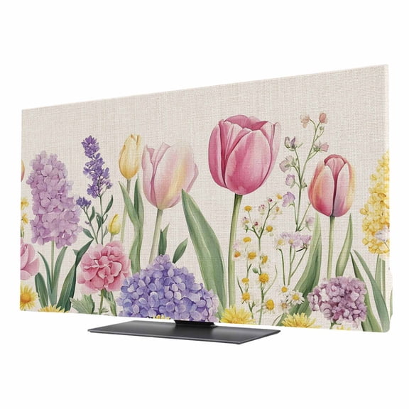 Indoor TV Cover for 43 Inch Flat Screen, Sports Stretch Fabric Dust ...