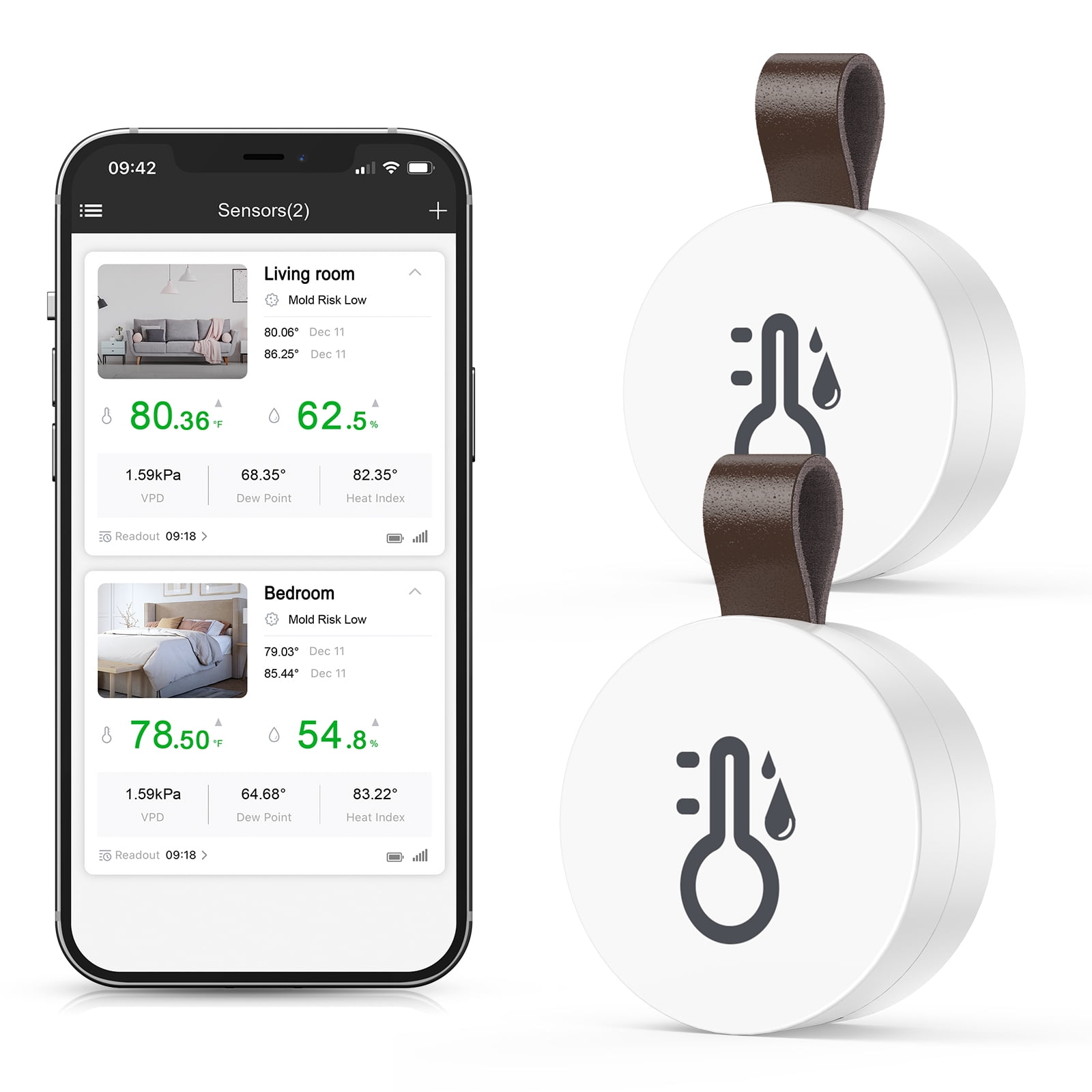 Indoor Thermometer, AMIR Wireless Outdoor Thermometer Humidity Sensor ...