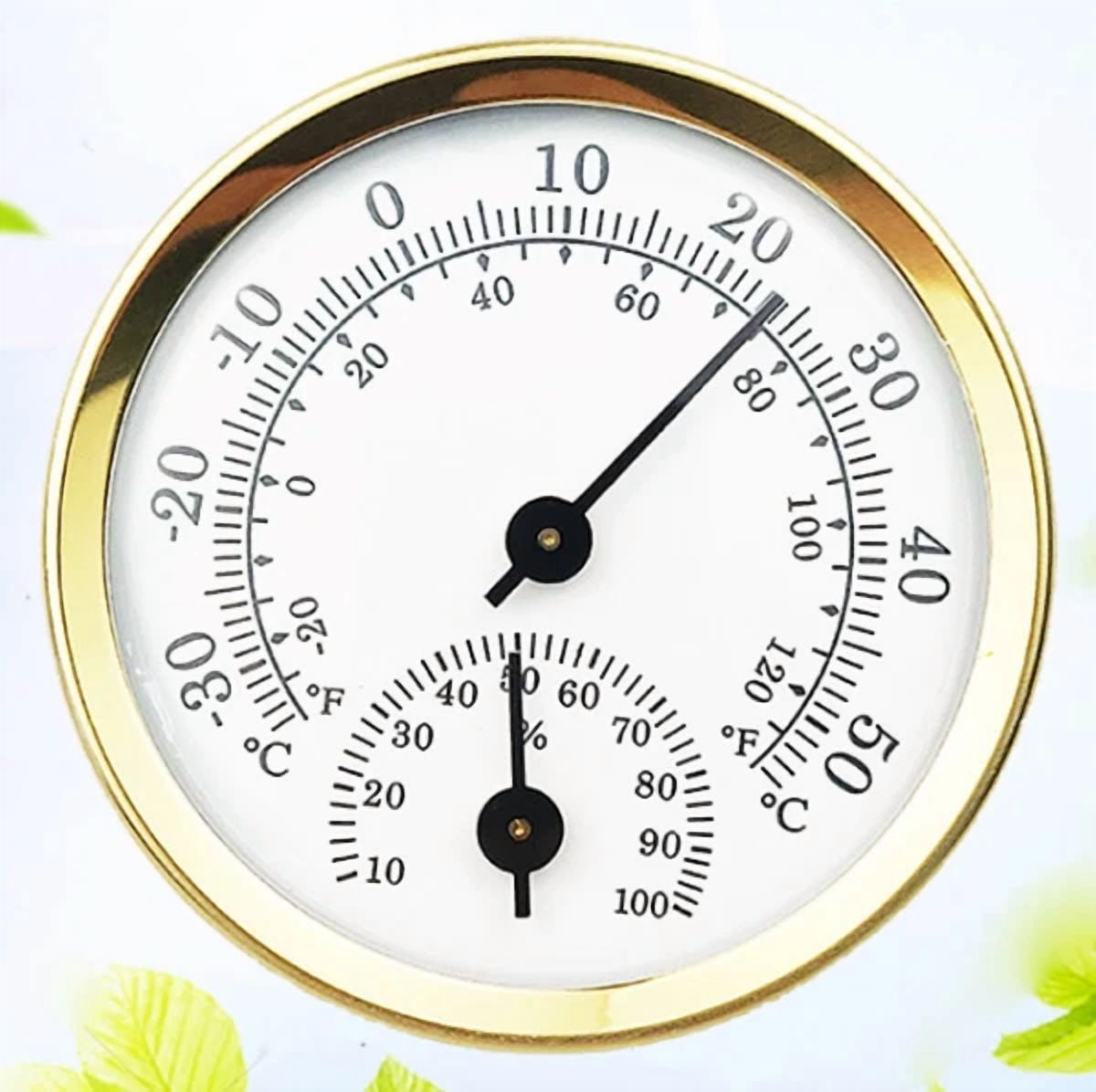 Indoor Thermometer Household Mini Durable Pointer Free Battery Hygrometer Tool