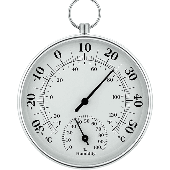 Indoor Thermometer Wireless Hygrometer Thermometer Humidity Gauge Meter With Hanging Chain For Wall, Table, Car Home Decor