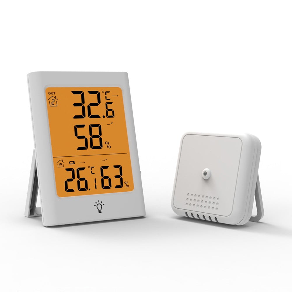Indoor Thermometer for Home Temperature Humidity Sensor with LCD Light Display
