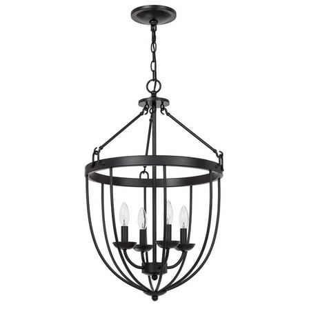 Indoor Transitional Modern Ceiling 60W X 4 Grafton Metal Chandelier