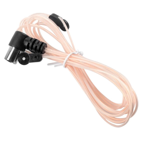Indoor VHF Aerial Radio Hi-Fi Dipole- Ribbon Antenna Coax Adapter-New