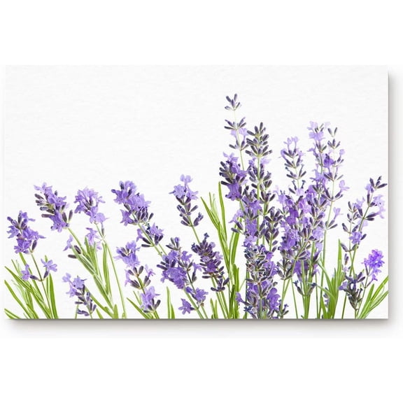 Indoor Welcome Door Mats Non Slip High Traffic Areas Shoe Rugs for Entryway Bedroom Kitchen Purple Heather Flower Doormats 20X32Inch