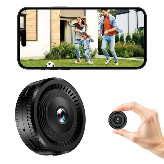 Indoor WiFi Security Camera with 140° Wide Angle, 1080P HD Night Vision and Motion Alerts – Compact Wireless Mini Camera with Remote View for Home, Baby, Pet and Office Monitoring