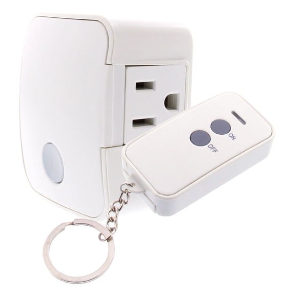 Westek Remote Outlet Switch for Indoor Devices – Create a Wireless Remote Control Electrical Outlet Switch for Lamps, Stereos and Christmas Lights – Signal Works Up To 100 Feet Away – RFK1606LC