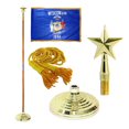 thumbnail image 1 of Indoor Wisconsin State Flag Kit - 8ft Pole - Texas Star, 1 of 3