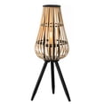 thumbnail image 1 of Vintiquewise Bamboo Lantern-Style Floor Lamp with Tripod Stand & Glass Insert – Farmhouse & Modern Boho Standing Light for Warm Mood Lighting in Living Room Bedroom Dining Room and Home Studio, 29", 1 of 7