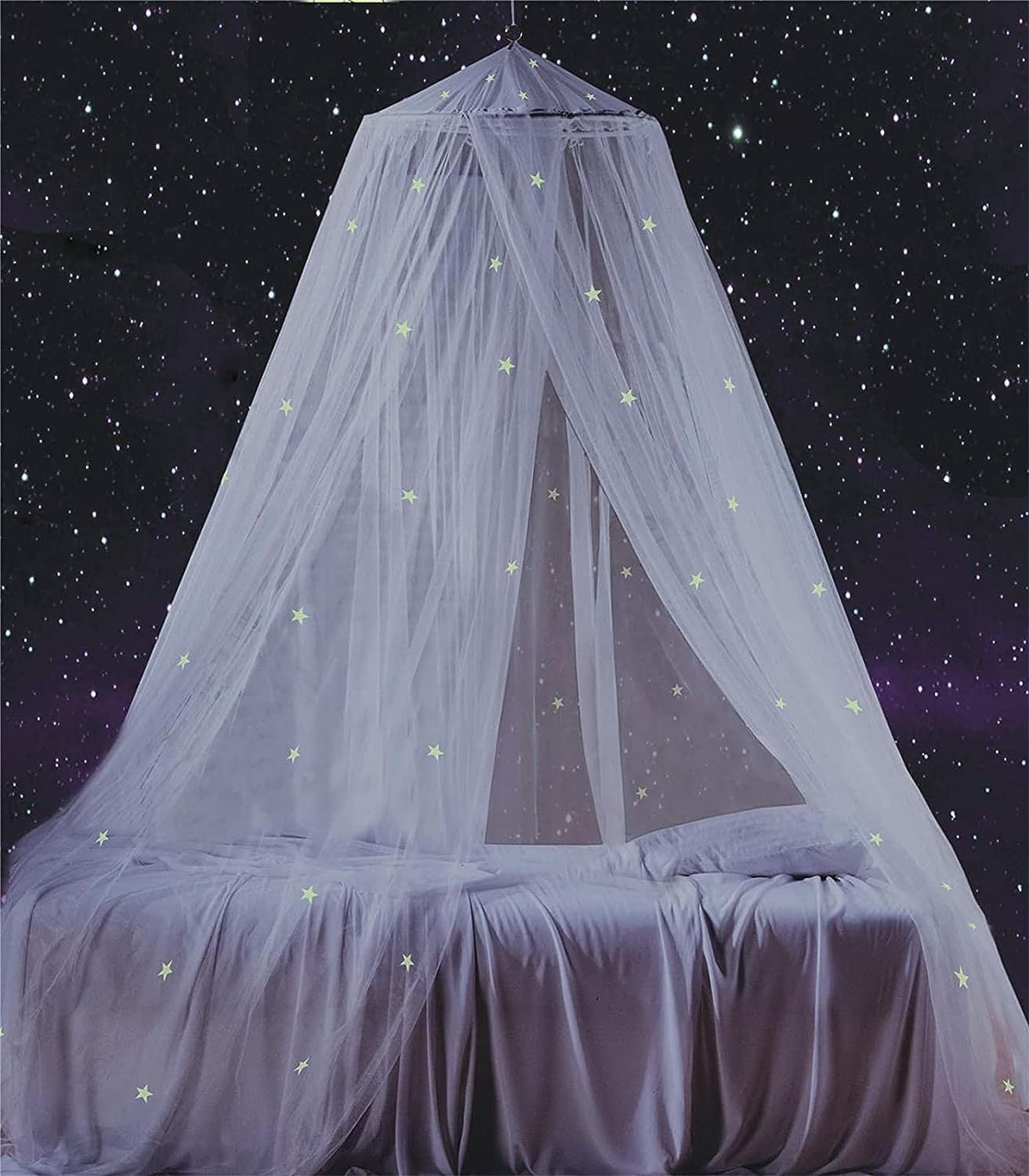 Indoor and outdoor floating luminous planet ball hanging mosquito net ...