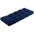 thumbnail image 1 of Millsilo Indoor Bench Cushion 45" x 18" x 4", Thick Tufted Cushion with Non Slip Bottom for Window Seat & Entryway Bench, Blue, 1 of 7