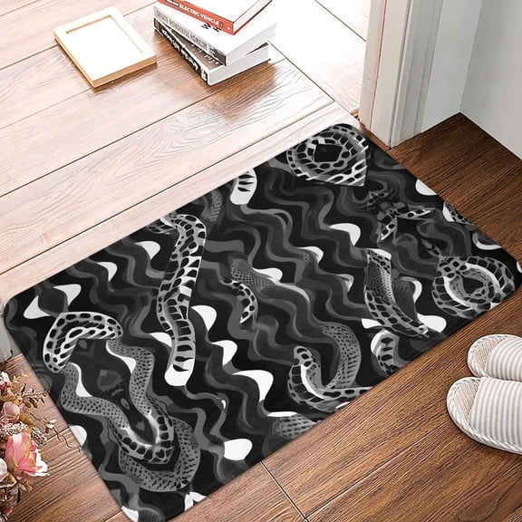 Can't Hide The Crazy Door Mat Welcome Mats Non-Slip Dust Floor Rug for Kitchen Bedroom Bath Room Front Hall Lawn 17x30 Inch.