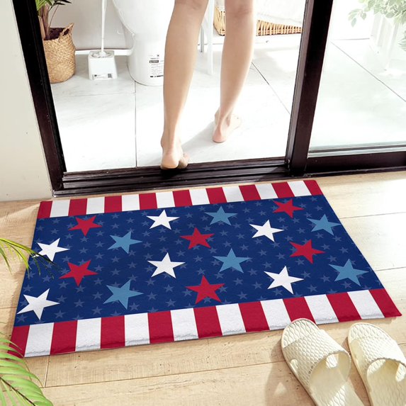 Four Leaf Clover Lucky Mat Add Charm to Your Home with a Fall Door Mat Outside Indoor Area Rugs Front Door Mats for Outdoor Entrance 16×24 Inch.