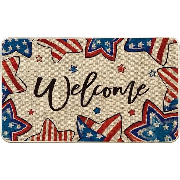 Indoor mat- Welcome -Winter Washable Holiday Indoor mat Bathroom Rugs,Non Slip Absorbent Mud Trapper Mats,Wipe Your Paws,Funny ClassroomKitchen Indoor mat Outdoor Floor Mat 17 30inch.