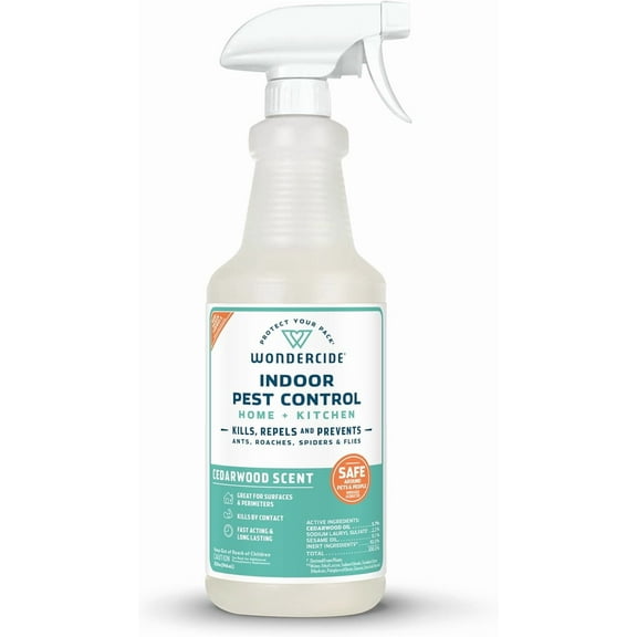 Indoor pest control spray, suitable for home and kitchen - containing natural essential oils - pet and home safety