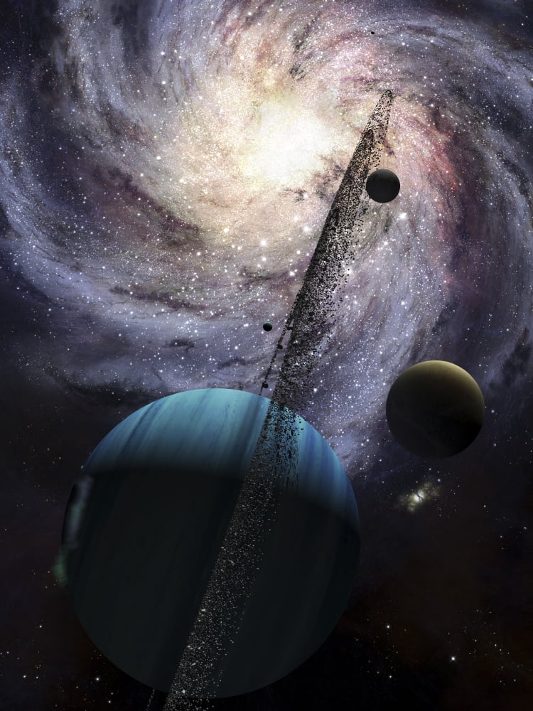 Indra a fast spinning gas giant generating tremendous tidal forces Canvas Art - Brian ChristensenStocktrek Images (25 x 33)