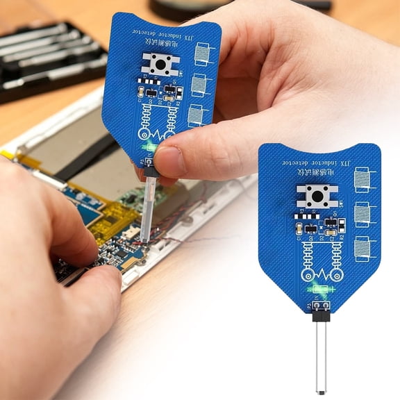 Inductance Tester - Motherboard Coil Detector for Pc and Phone Repair, Coil Detector Electronics, High Sensitivity with Green Light Monitor,For Circuit Board Component Fault Check