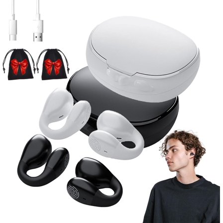 Induction Bracket Speaker, 5 in 1 Cell Phone Stand with Induction Speaker/Power Bank/Atmosphere Light, 360° Foldable Induction Speaker for iOS Android Tablet, Gift for Men Women(Black)