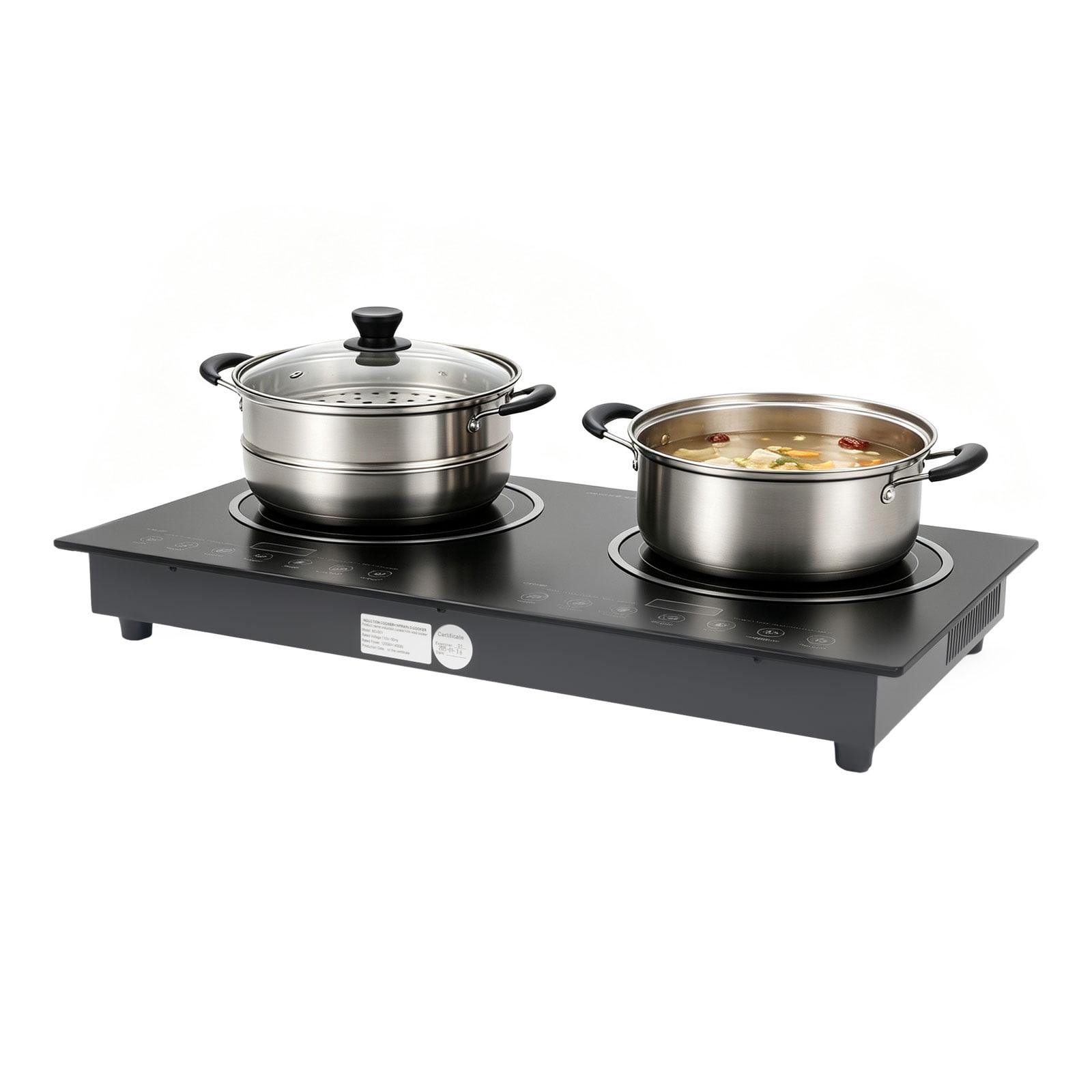 Induction Cooker 2 Burner 2400W, Double Induction Cooktop with Touch ...