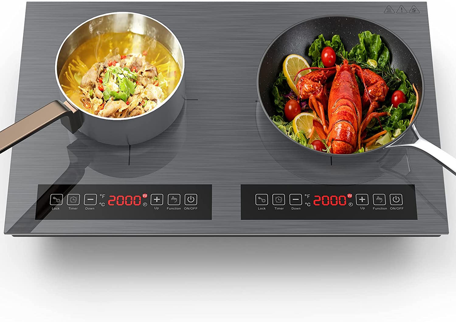 Induction Cooktop, 110V Electric Cooktop 24 inch, LED Touch Screen