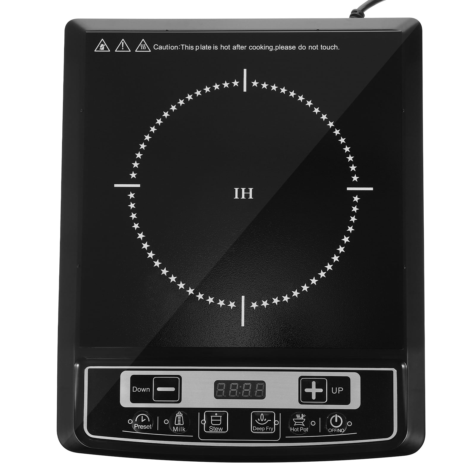 Induction Cooktop Electric Burner Single Burner Household Electric Stove 2000w with UK Plug