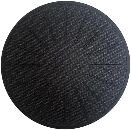 Induction Cooktop Mat - Silicone Fiberglass Scratch Protector - for Magnetic Stove - Non Slip Pads to Prevent Pots from Sliding During Cooking_ Black (6.2inches)