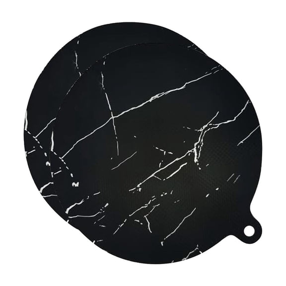 Induction Cooktop Protector Mat 450°F Heat Resistant Fiberglass Electric Stove Cover Anti-Scratch Non-Slip Kitchen Countertop Pad (2-Pack&B)