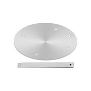 Induction Hob Converter Plate, Induction Adapter Plate, Stainless Steel Heat Diffuser Plate with Detachable Handle for Gas Stove Top, 6.3inchA