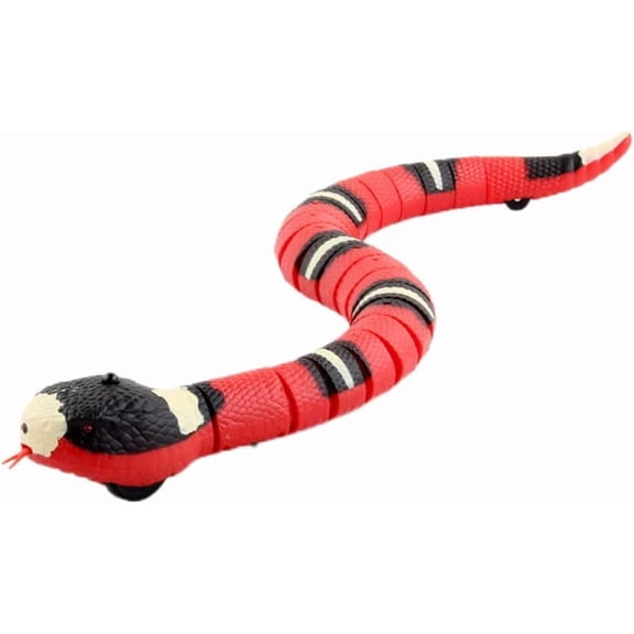 Induction Snake Toy USB Charging Cat Interactive Toy Red