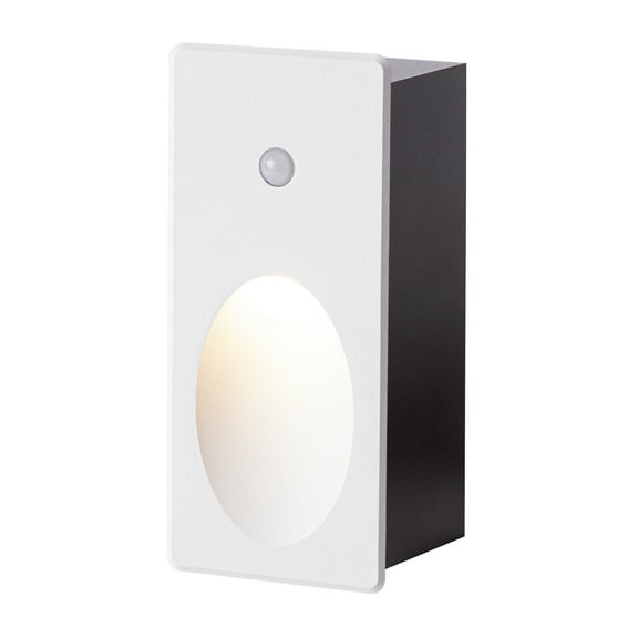 Induction Step Light, Frosted White, Aluminum Body, Built-In Motion Sensor, 3 Color Temperatures, 2.5-Watt Energy-Saving Night Light, Suitable For Stairs, Corridors, And Passages